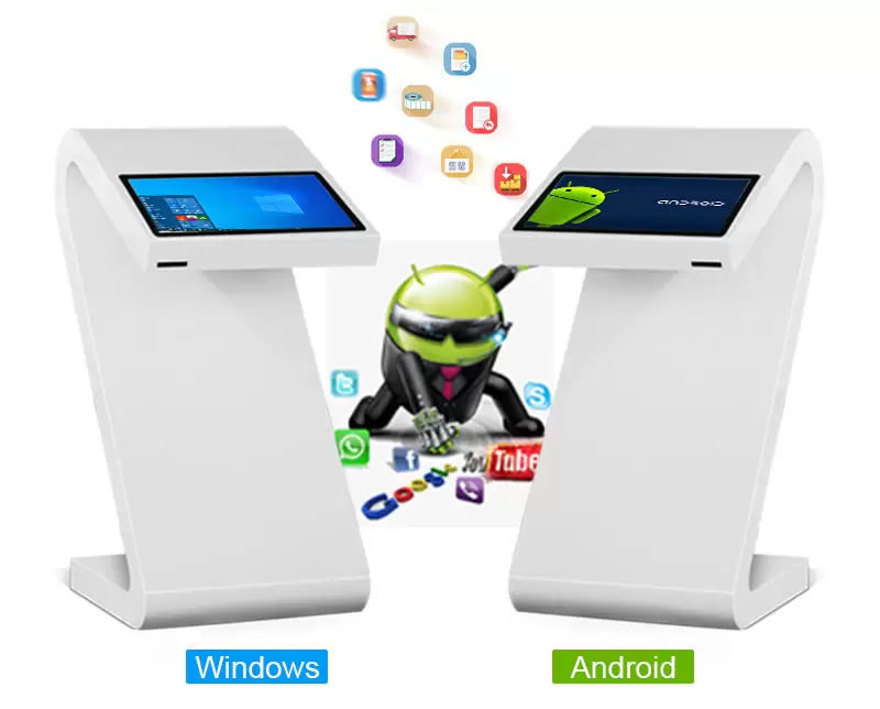 Syst&egrave;me d'exploitation Android/Windows en option