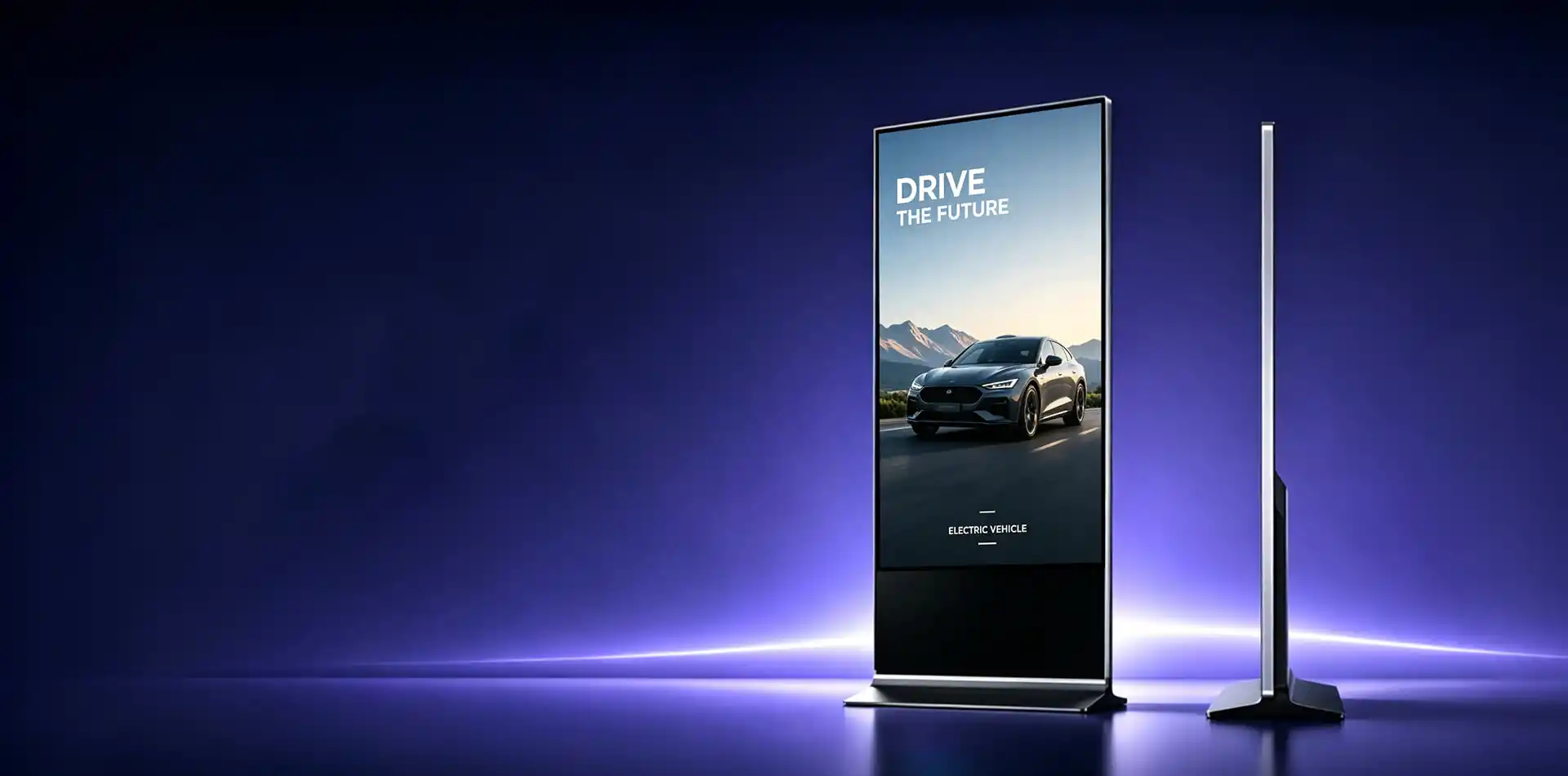 <br>Affichage publicitaire tactile sur support